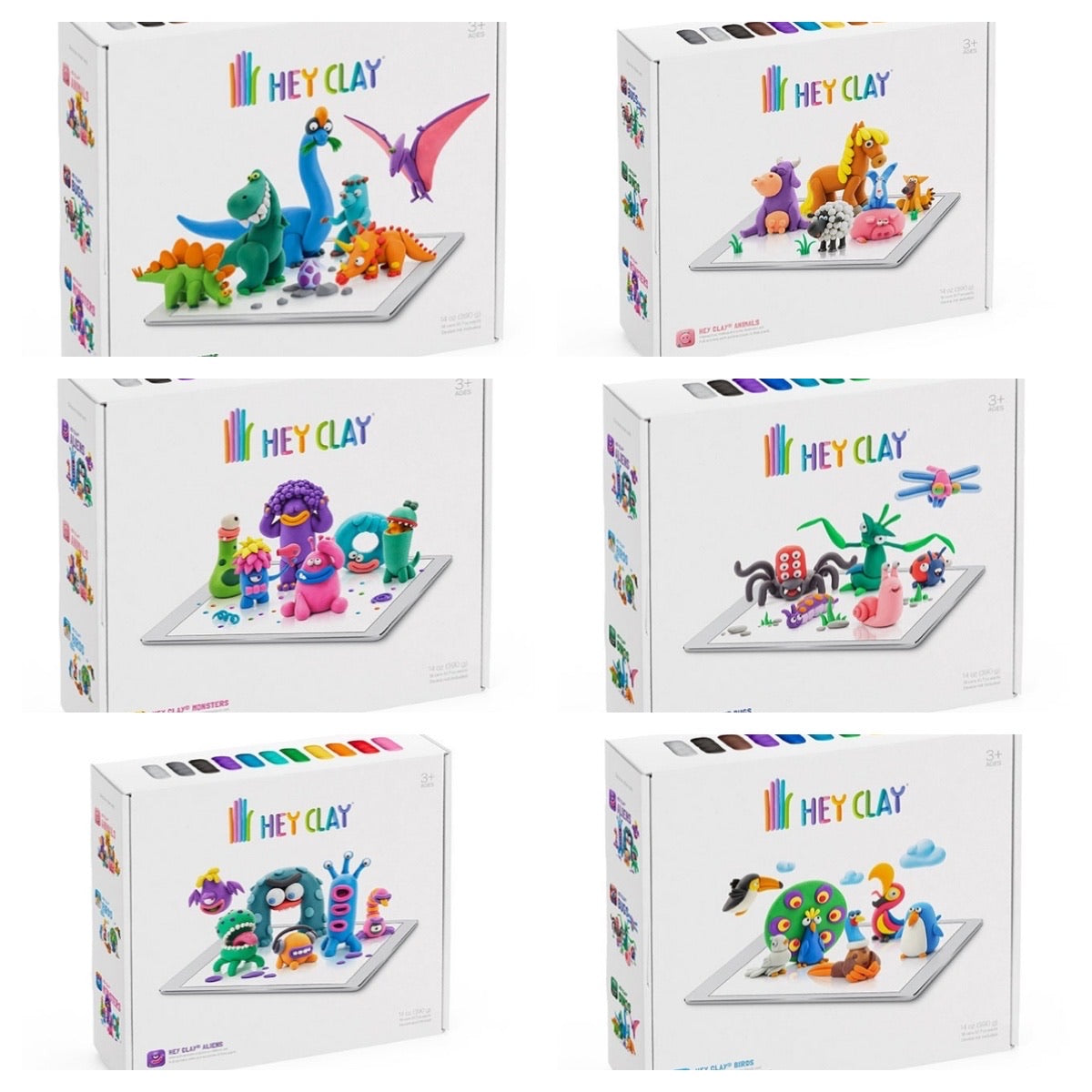 Fat Brain Toys Hey Clay Forest Animals - Clay Kit with Interactive App,  Kids & Tweens