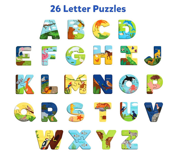 the animal alphabet puzzle