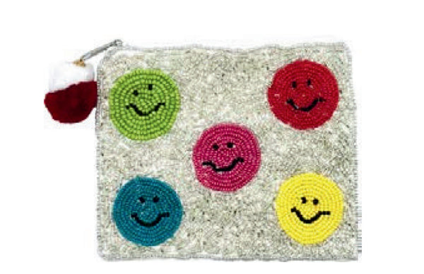 beaded coin pouch