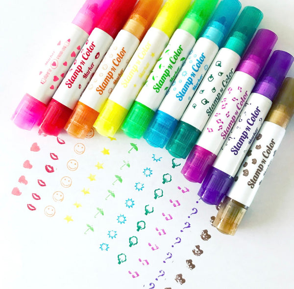 on the go color pop stamp/marker set