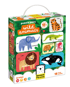 puzzle pairs - wild animals