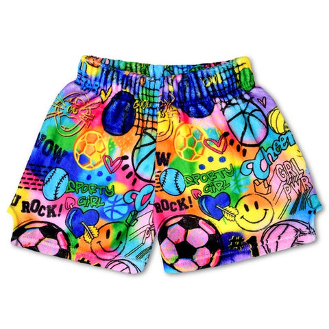 corey paige fun sports fuzzie shorts