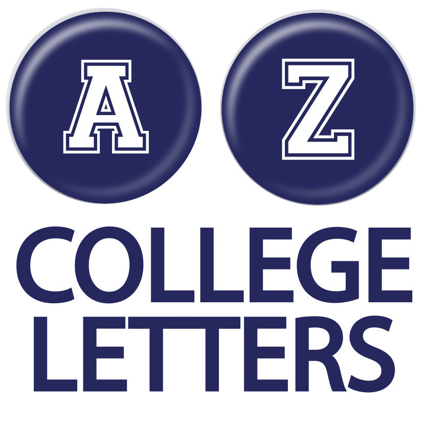 chattysnaps - navy collegiate letters