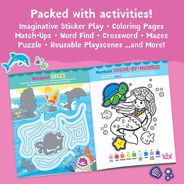 mermaid princess and fairy friends sticker activity book