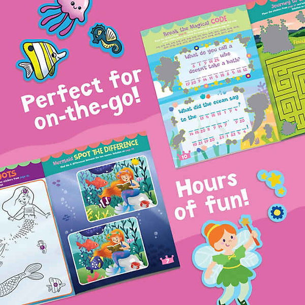 mermaid princess and fairy friends sticker activity book