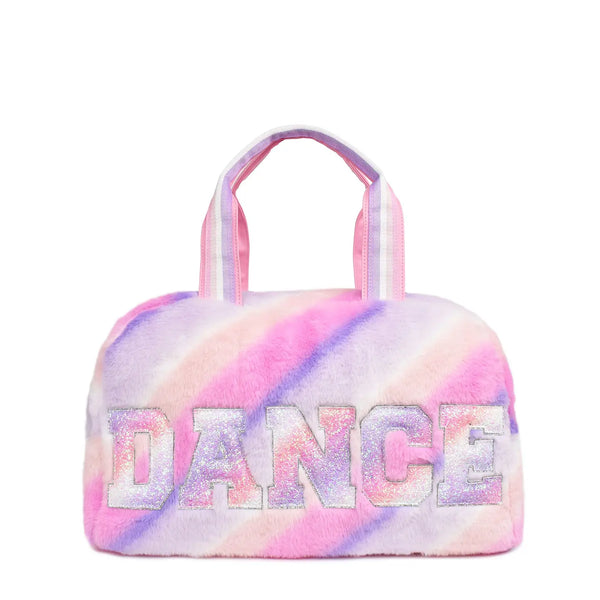 plush tie dye dance duffle bag