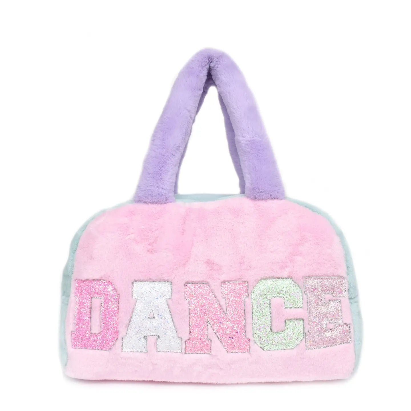 plush tie dye dance duffle bag