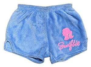 swiftie silhouette fuzzie shorts