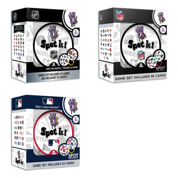 spot it - mlb, nhl, nfl