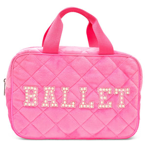 ballet quilted cosmetic bag