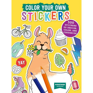 color your own stickers