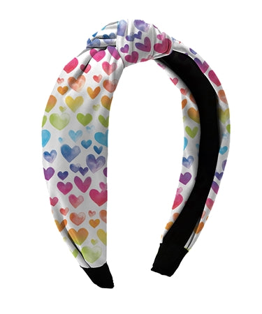 heart overload knot headband