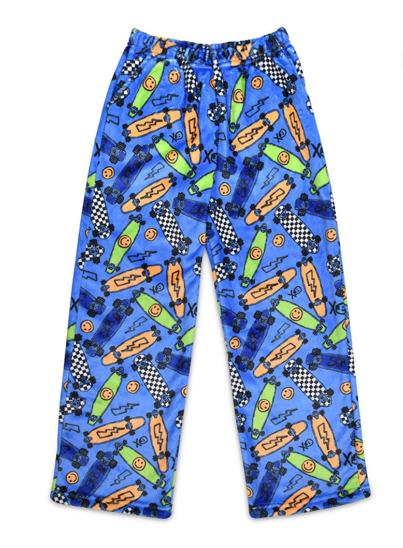 sk8 board fuzzie pants