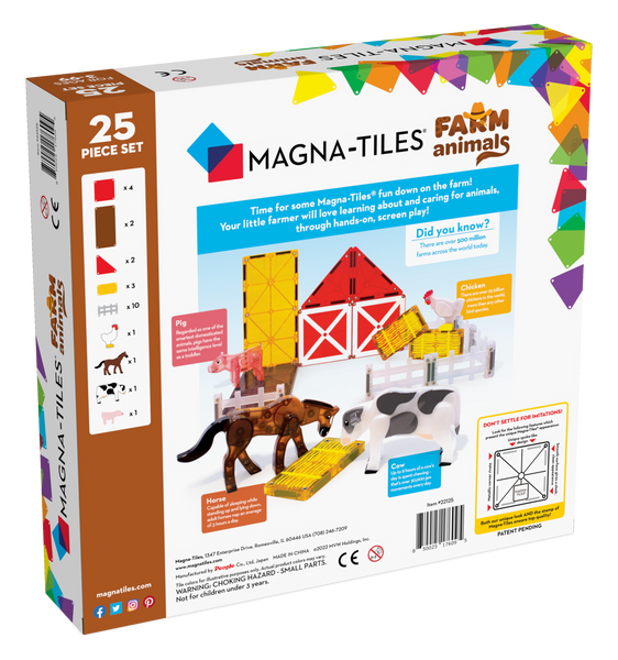 magna-tiles farm animals