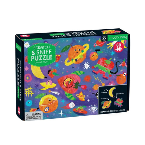 cosmic fruits scratch and sniff - 60 piece puzzle