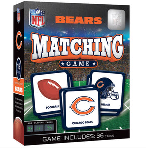 matching game - bears, cubs, blackhawks